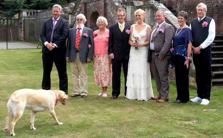 Lola with wedding party