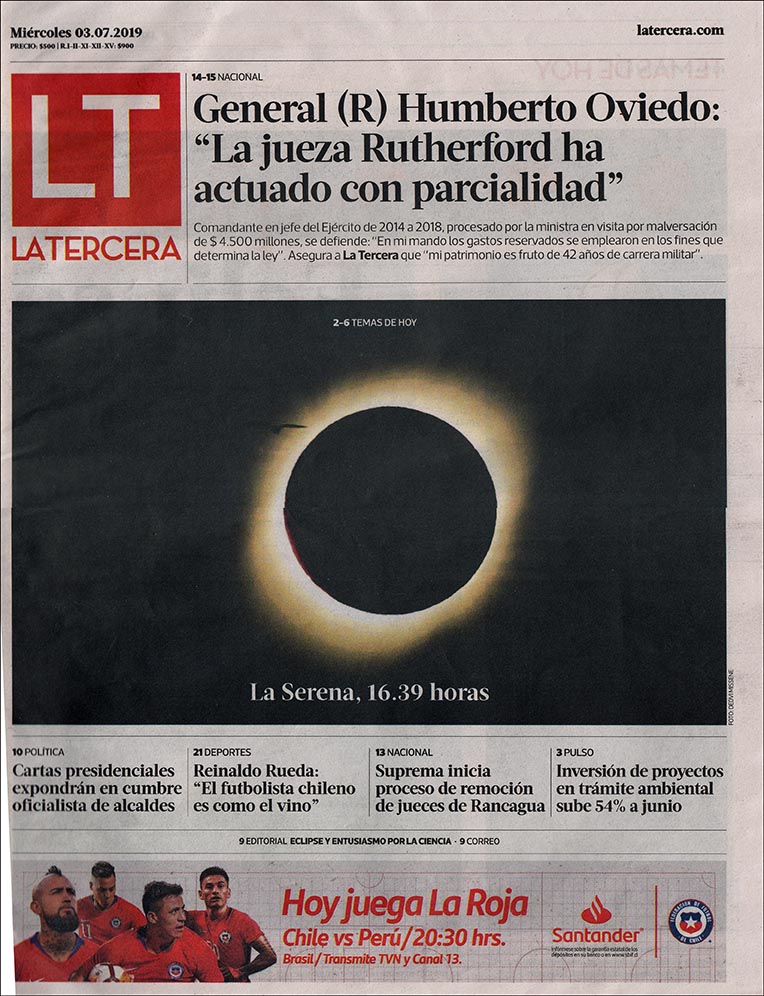front page story day after eclipse