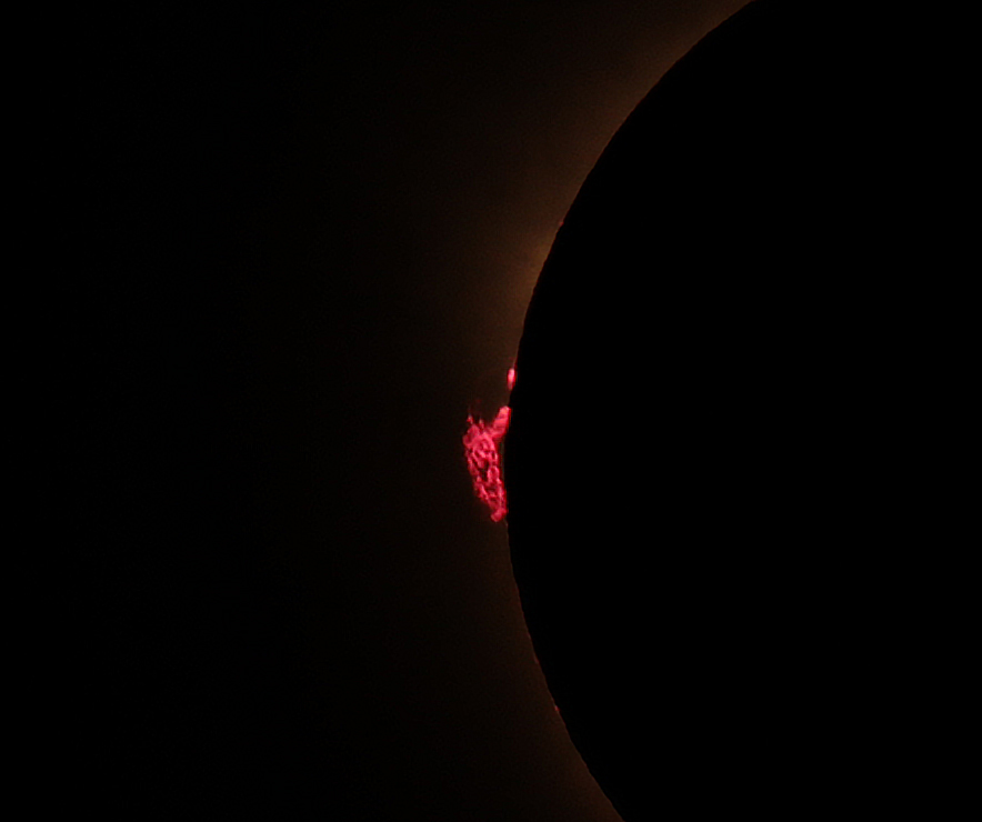 close up of huge prominence